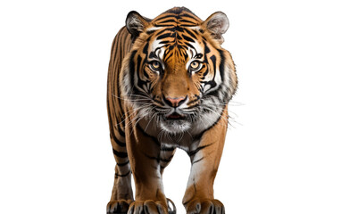 Indochinese Tiger On Transparent Background