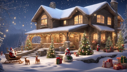 Winter Cabin Delight