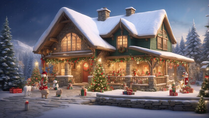 Winter Cabin Delight
