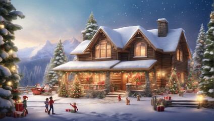 Winter Cabin Delight