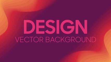 Abstract Modern colorful papercut wave background