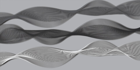Fototapeta premium Abstract curved lines. Vector background