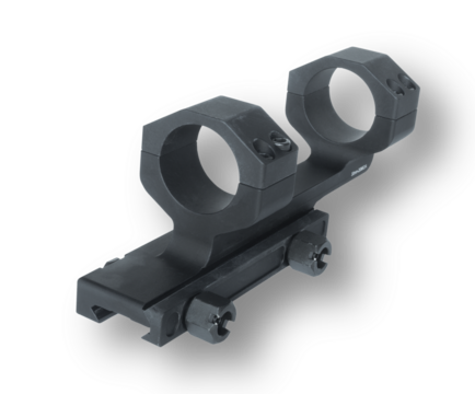 Dropshadow behind a Long distance base and rings for a sniper rifle