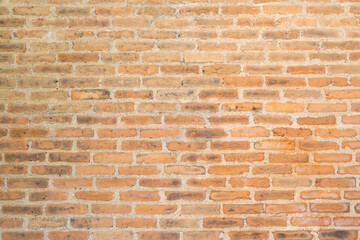 Detail of a brown brick wall texture and background with copy space