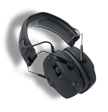 Headset to protect hearing with a wireless connection for music, phone or two way radio.
