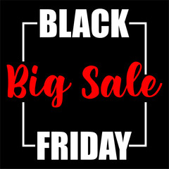 BLACK FRIDAY SALE ADVERTISEMENT VECTOR ART