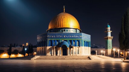 Obraz premium dome of the Rock at Night photo