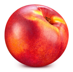 Ripe peach clipping path