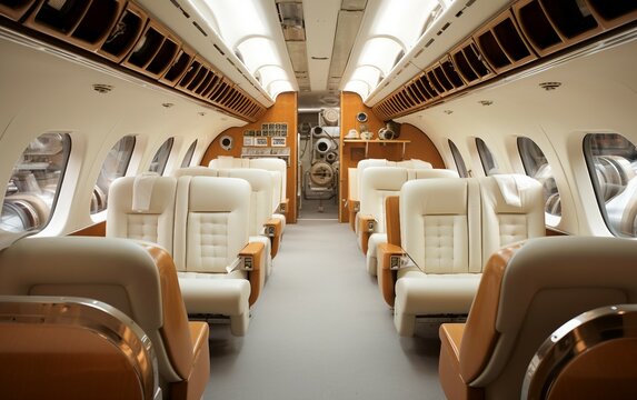 Interior of an Airplane