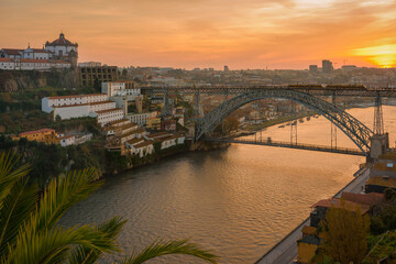 Bridg D. Luís I, Oporto, sunset