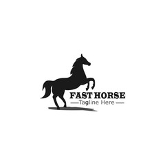 Horse logo Fast horse illustration icons and logo design elements 