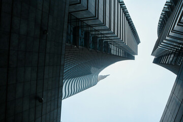 Looking up the business park of Milan 2