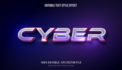 Obraz premium Modern editable text effect vibrant modern color shiny. Text style effect. Editable fonts vector files
