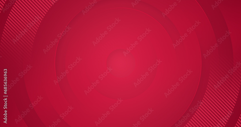 Wall mural dark red luxury circular abstract pattern. 3d circle lines ring. deluxe design. minimal modern dynam
