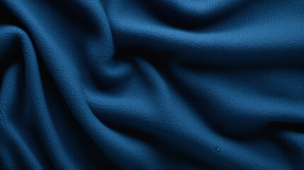 Blue Wool Fabric Texture.