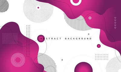 Abstract modern background with gradient color circle geometric shapes and vector elements - obrazy, fototapety, plakaty