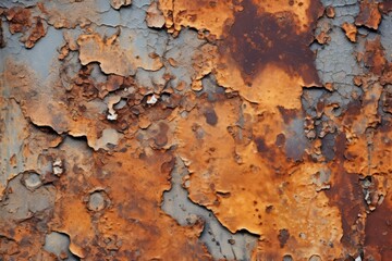 A rusty metal texture close up, generated by AI.