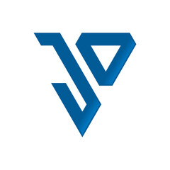 Letter JO Triangle Logo Design