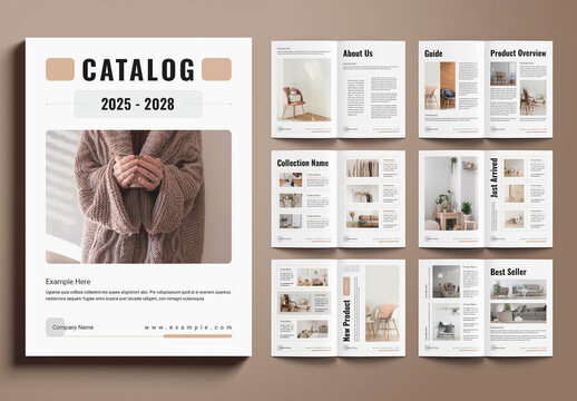Digital Product Catalog Layout Template
