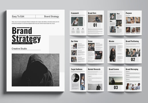 Brand Strategy Template Brochure Layout Template