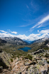 Summer landscape in Aiguestortes and Sant Maurici National Park, Spain