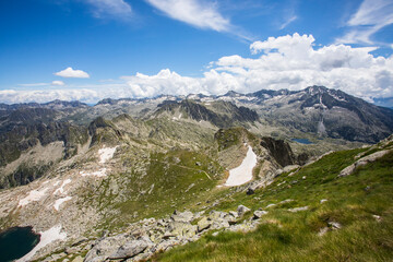 Summer landscape in Aiguestortes and Sant Maurici National Park, Spain