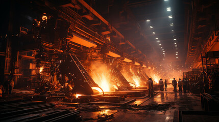 From Ore to Alloy: Exploring the Intricate Process of Modern Steel Production. Generative AI.