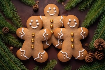 Gingerbread Men, Gingerbread Cookie Men, Ginger Biscuit sweet comic Snacks, Banana bread, Baked cookie xmas biscuit, Christmas cookie food, Xmas comic winter sweets, Festive snack decoration