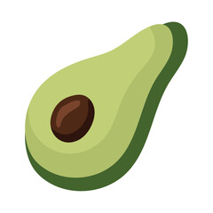 avocado slice illustration