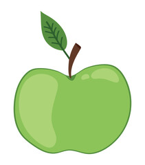 green apple ilustration