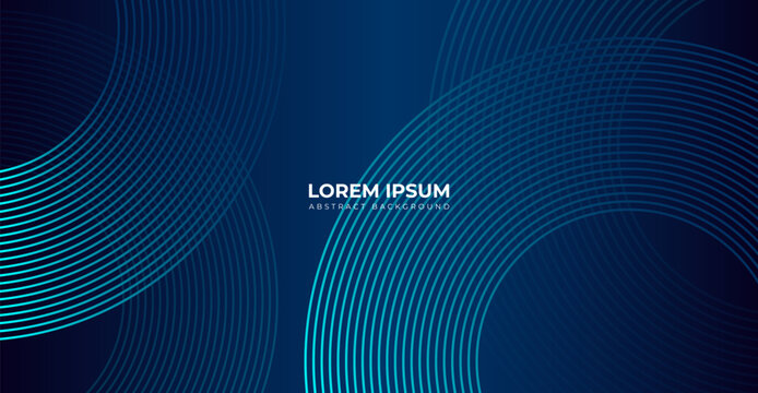 Futuristic technology concept Modern shiny blue diagonal rounded lines pattern glowing geometric lines abstract background. use to poster, banner, brochure, corporate, website and web banner.