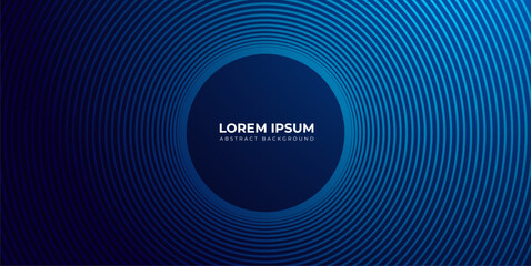 Futuristic technology concept Modern shiny blue diagonal rounded lines pattern glowing geometric lines abstract background. use to poster, banner, brochure, corporate, website and web banner.