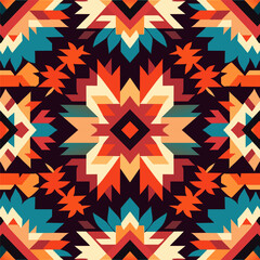 Ethnic boho seamless pattern. Tribal pattern. Folk motif. Textile rapport.