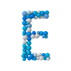 Multicolored Particle Sphere Style Alphabet 