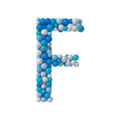 Multicolored Particle Sphere Style Alphabet 