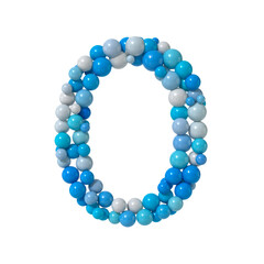 Multicolored Particle Sphere Style Alphabet 