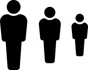 People group icon set. Business team. Team of worker.  User profile symbol. Group of people or group of users. Vector illustration of cartoon men and women.Isolated on white.