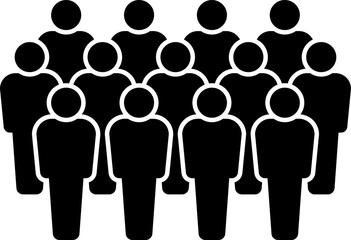 People group icon set. Business team. Team of worker.  User profile symbol. Group of people or group of users. Vector illustration of cartoon men and women.Isolated on white.