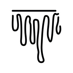 Blood flow black line icon. Injuries.