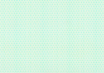 水色と緑色の輪を連ねた爽やかで優しい雰囲気の和風背景