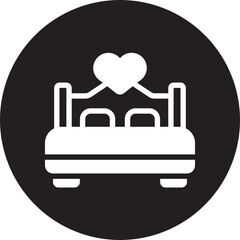 bed glyph icon