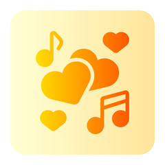 love song gradient icon