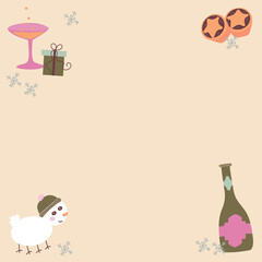 winter invitation card