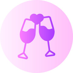 champagne gradient icon