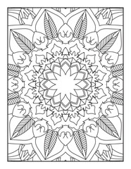 Pattern Mandala. Mandala Coloring Pages For Kids. Mandala Coloring Pages for Adults. Mandala flower for adult coloring book. Vector illustration. Coloring Page.