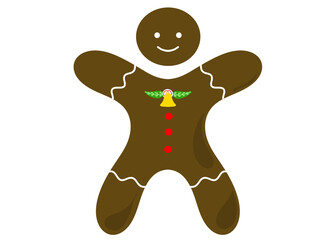 SIMPLE GINGERBREAD. CHRISTMAS GINGERBREAD 2D DESIGN
