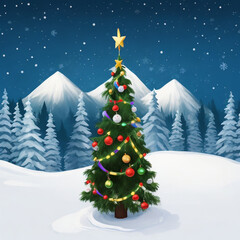 Obraz premium Merry christmas star images collections cute wallpapers ai generated