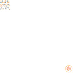 Prairie vector flower wreath isolated clipart for rural folkart floral. Scandi retro plant sprig in decorative foliate folksy style. 