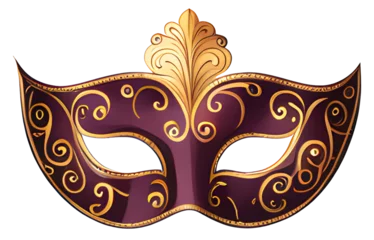 Gordijnen venetian carnival mask © aike