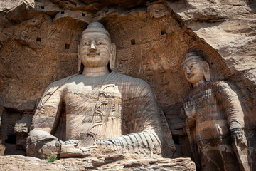 The Buddhas of Yungang Grottoes in China